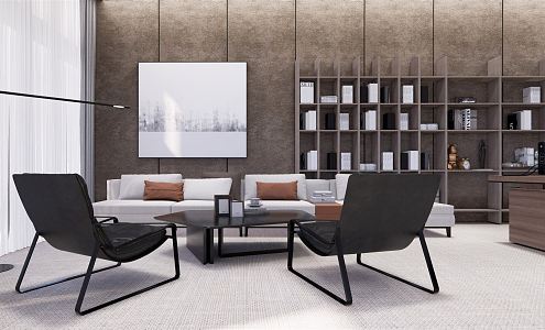 Modern Reception Area Office 3d model