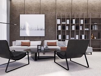 Modern Reception Area Office 3d model