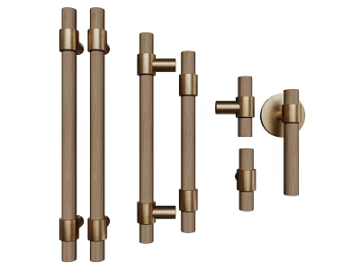 Modern Brass Furniture Handles With Long Short Styles And Designs For Cabinets Doors 3d model