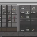 Elegant Modern Wine Cabinet With Glass Doors Wine Bottles Wine Glasses And Drawers