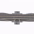 Road Infrastructure Components Featuring Overpass Curves Modular Designs And Structural Elements 3d model