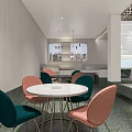 Modern reception area Sales negotiation area 3d model