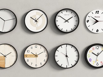 Modern clock wall clock 3d model