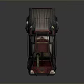 Post Apocalyptic Modified Truck With Rusty Exterior And Mounted Cannon Missile Launchers