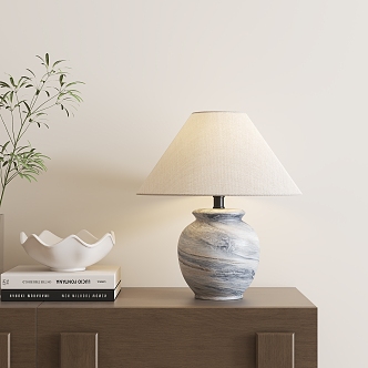 New Chinese-style Ceramic Table Lamp 3d model