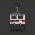 Indian Railways 30110 Model Train With White Red Black Design And Yellow Pantographs