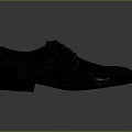 Elegant Black Leather Lace Up Brogue Shoes With Red Lining And Classic Design