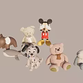 Colorful Plush Stuffed Toys Collection With Various Animal Characters And Soft Textures