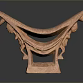 Traditional Hand Carved Wooden Stool With Human Figure Supports Intricate Patterns And Cultural Art Design