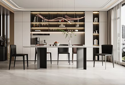 Modern Restaurant Home Restaurant 3d model
