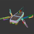 Modern Cosmic Exploration Drone Featuring Advanced Aerial Vehicle Design For Space Missions