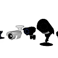 Different Types Of Projection Surveillance Cameras With Various Shapes And Functions