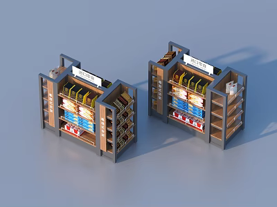 Efficient Storage Shelving Units With Multi tiered Shelves And Spacious Compartments For Organized Storage 3d model