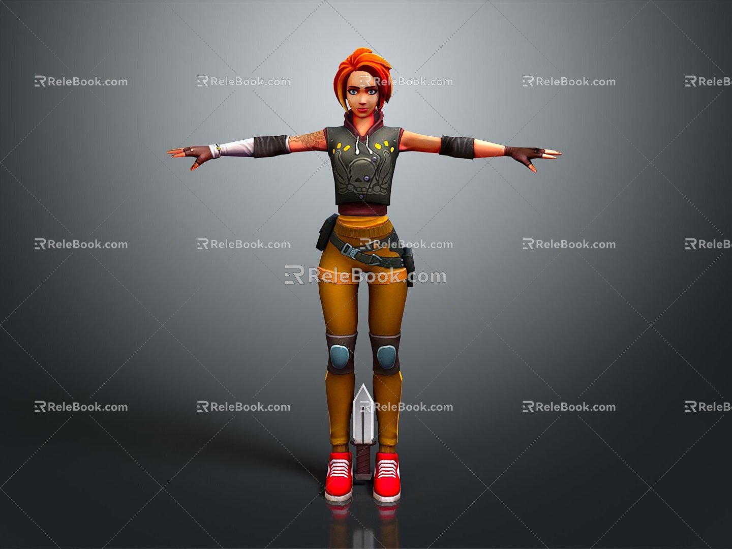 Sci-fi Beauty Cyber Beauty Sci-fi Woman Warrior Future Woman Warrior Sci-fi Lady Soldier Cyber Woman Warrior 3d model