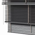 Modern Gray Venetian Blinds With Neatly Arranged Slats For Window Covering