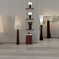Combined lamps and lanterns 3d model