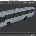 Bus Passenger Bus Shuttle Low Face Number Low Model Simple Model Game Sub-era Film and Television Level 3d model