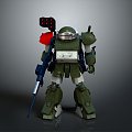 Mecha Warrior Mecha Soldier Machine Armor Mechanical Armor 3d model