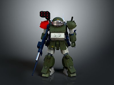 Mecha Warrior Mecha Soldier Machine Armor Mechanical Armor 3d model