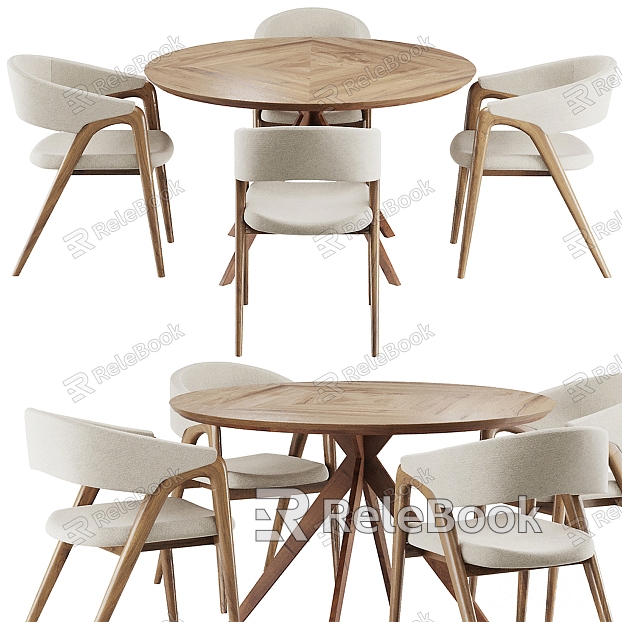 Nordic Dining Tables and Chairs model