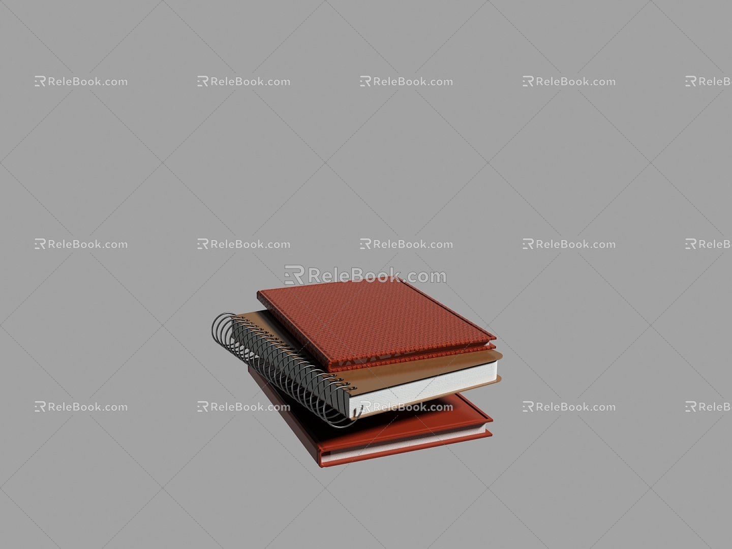 Modern Notebook Bookshelf Artistic Ornaments model