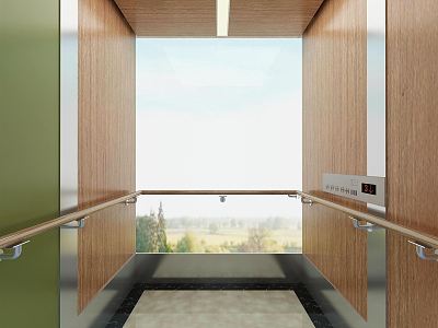 Modern elevator car model