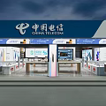China Mobile Digital Store Interior With 5G Mobile Phones And Modern Display Counters