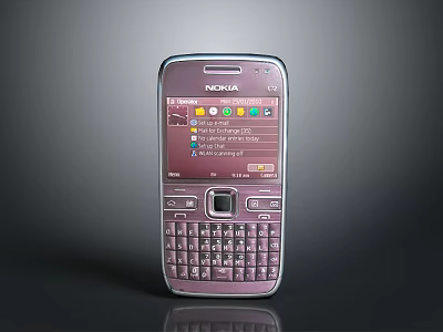 Nokia Classic Feature Mobile Phone With Physical Keypad And Icon Interface 3d model
