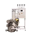 Industrial Processing Equipment With Control Panel And Motorized Pneumatic System Components
