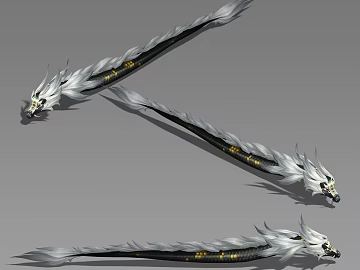 Three Shades Two Black Dragon Flying Dragon Dragon Magic Dragon Mount Pet Boss Game Wind Legend Wind Hand-painted Monster (ID:ggajh201775)