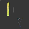 Luxury Yacht Scene Featuring Large Vessel Jet Ski And Small Boats Design