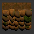Rustic Handmade Brick Structure Featuring Green Moss And Natural Textured Surface