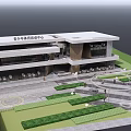 Modern Qinglong Sports Activity Center Design With Glass Curtain Walls And Waterfront View