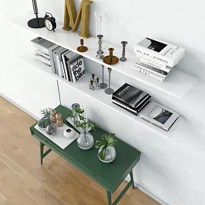 Nordic Wall Shelf Wall Cabinet 3d model
