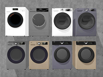 Modern washing machine drum washing machine 3d model