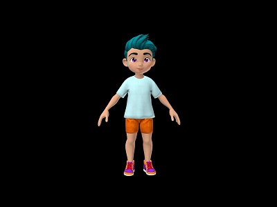 Cartoon Boy Cartoon Characters Cartoon Characters Cartoon Characters 3d model