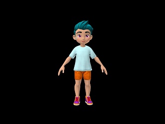 Cartoon Boy Cartoon Characters Cartoon Characters Cartoon Characters 3d model