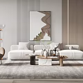 Modern Sofa Coffee Table Combination Sofa Coffee Table 3d model