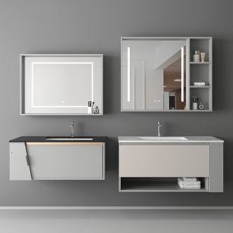 Bathroom Cabinet Bathroom Cabinet Washstand 3d model