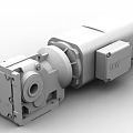 High Quality Red Industrial Reducer Equipment Featuring Metal Housing and Connection Components
