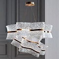 Light Luxury Crystal Chandelier 3d model