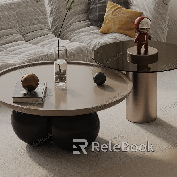 Modern coffee table model