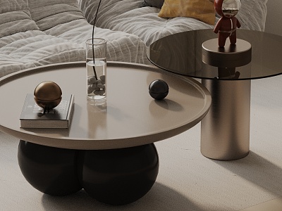 Modern coffee table model