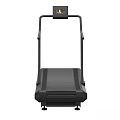 Professional Black Treadmill Sports Equipment With LCD Screen Sturdy Design And Mobility Wheels