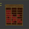 Classic Dark Brown Wooden Bookcase With Multiple Shelves Filled With Books