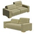 Modern double sofa 3d model