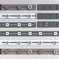 Modern Socket Mobile Rail Socket 3d model