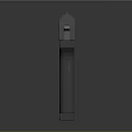 Highly Detailed Modern Tactical Pistol With Sleek Metal Body And Black Grip