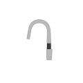 Modern Stainless Steel Faucet Design With Curved Spout And Sleek Handle