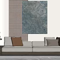 modern double sofa 3d model